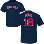 Men's Boston Red Sox Zack Short ＃18 Roster Name & Number T-Shirt - Navy