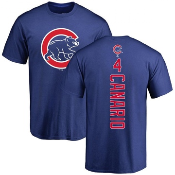 Men's Chicago Cubs Alexander Canario ＃4 Backer T-Shirt - Royal