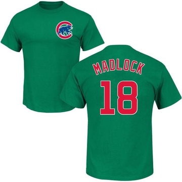 Men's Chicago Cubs Bill Madlock ＃18 St. Patrick's Day Roster Name & Number T-Shirt - Green