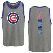 Men's Chicago Cubs Bob Dernier ＃20 Backer Tank Top Ash