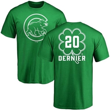 Men's Chicago Cubs Bob Dernier ＃20 Dubliner Name & Number T-Shirt Kelly - Green