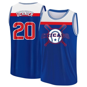 Men's Chicago Cubs Bob Dernier ＃20 Legend Baseball Tank Top - Royal/White