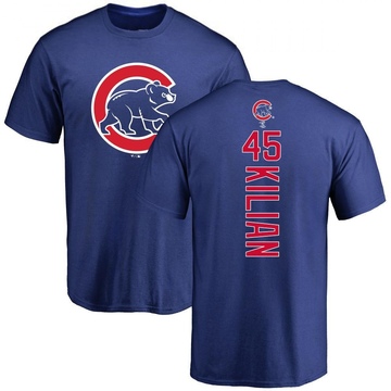 Men's Chicago Cubs Caleb Kilian ＃45 Backer T-Shirt - Royal