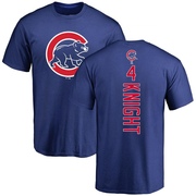 Men's Chicago Cubs Caleb Knight ＃4 Backer T-Shirt - Royal