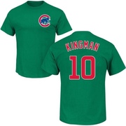 Men's Chicago Cubs Dave Kingman ＃10 St. Patrick's Day Roster Name & Number T-Shirt - Green