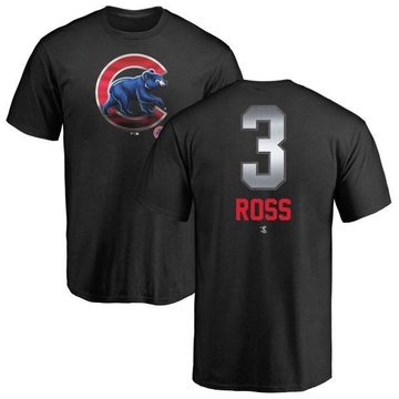 Men's Chicago Cubs David Ross ＃3 Midnight Mascot T-Shirt - Black