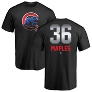 Men's Chicago Cubs Dillon Maples ＃36 Midnight Mascot T-Shirt - Black