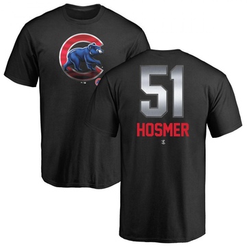 Men's Chicago Cubs Eric Hosmer ＃51 Midnight Mascot T-Shirt - Black