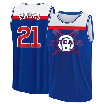 Men's Chicago Cubs Ethan Roberts ＃21 Legend Baseball Tank Top - Royal/White