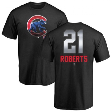 Men's Chicago Cubs Ethan Roberts ＃21 Midnight Mascot T-Shirt - Black