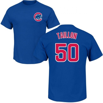 Men's Chicago Cubs Jameson Taillon ＃50 Roster Name & Number T-Shirt - Royal