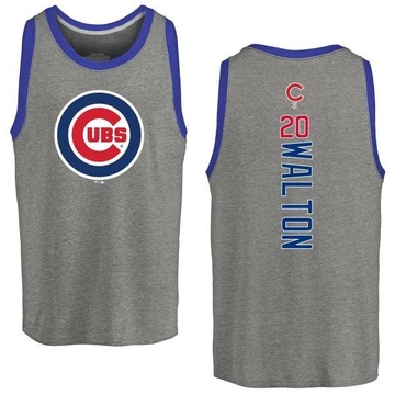 Men's Chicago Cubs Jerome Walton ＃20 Backer Tank Top Ash