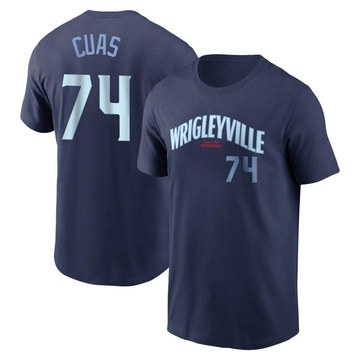 Men's Chicago Cubs Jose Cuas ＃74 City Connect Name & Number T-Shirt - Navy