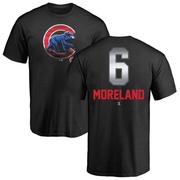 Men's Chicago Cubs Keith Moreland ＃6 Midnight Mascot T-Shirt - Black