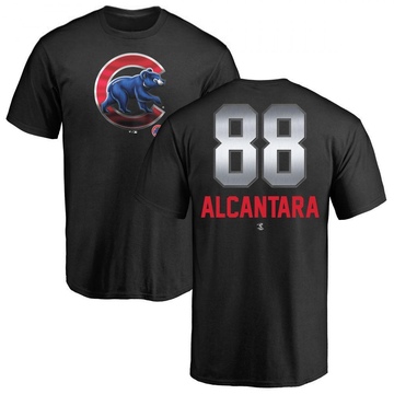 Men's Chicago Cubs Kevin Alcantara ＃88 Midnight Mascot T-Shirt - Black