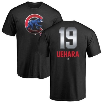 Men's Chicago Cubs Koji Uehara ＃19 Midnight Mascot T-Shirt - Black