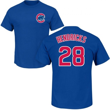 Men's Chicago Cubs Kyle Hendricks ＃28 Roster Name & Number T-Shirt - Royal