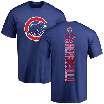 Men's Chicago Cubs Michael Hermosillo ＃37 Backer T-Shirt - Royal