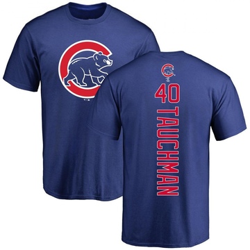 Men's Chicago Cubs Mike Tauchman ＃40 Backer T-Shirt - Royal