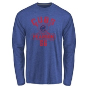 Men's Chicago Cubs Nate Pearson ＃56 Base Runner Long Sleeve T-Shirt - Royal