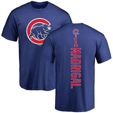 Men's Chicago Cubs Nick Madrigal ＃1 Backer T-Shirt - Royal