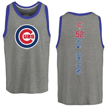 Men's Chicago Cubs Pete Crow-Armstrong ＃52 Backer Tank Top Ash