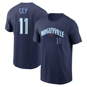 Men's Chicago Cubs Ron Cey ＃11 City Connect Name & Number T-Shirt - Navy