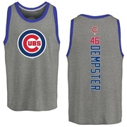 Men's Chicago Cubs Ryan Dempster ＃46 Backer Tank Top Ash