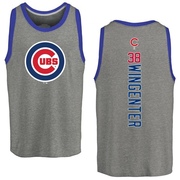 Men's Chicago Cubs Trey Wingenter ＃38 Backer Tank Top Ash