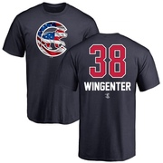 Men's Chicago Cubs Trey Wingenter ＃38 Name and Number Banner Wave T-Shirt - Navy