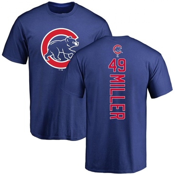 Men's Chicago Cubs Tyson Miller ＃49 Backer T-Shirt - Royal