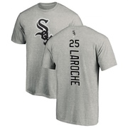 Men's Chicago White Sox Adam LaRoche ＃25 Backer T-Shirt Ash