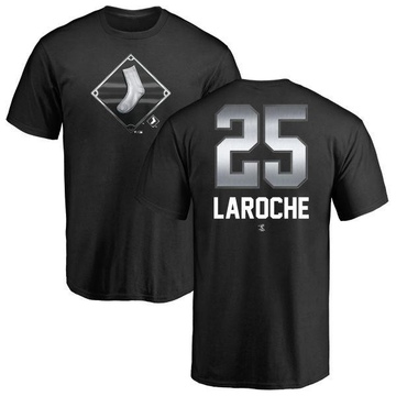 Men's Chicago White Sox Adam LaRoche ＃25 Midnight Mascot T-Shirt - Black