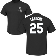 Men's Chicago White Sox Adam LaRoche ＃25 Roster Name & Number T-Shirt - Black