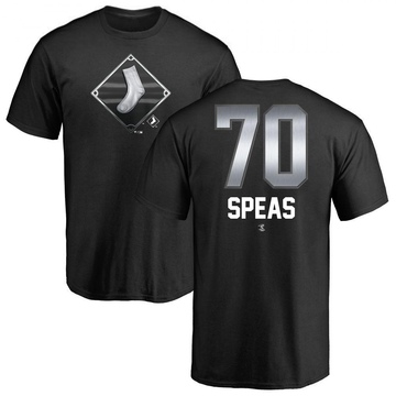 Men's Chicago White Sox Alex Speas ＃70 Midnight Mascot T-Shirt - Black