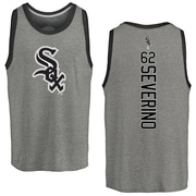 Men's Chicago White Sox Anderson Severino ＃62 Backer Tank Top Ash