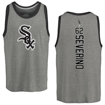 Men's Chicago White Sox Anderson Severino ＃62 Backer Tank Top Ash