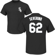 Men's Chicago White Sox Anderson Severino ＃62 Roster Name & Number T-Shirt - Black