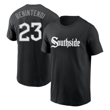 Men's Chicago White Sox Andrew Benintendi ＃23 City Connect Name & Number T-Shirt - Black