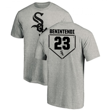 Men's Chicago White Sox Andrew Benintendi ＃23 RBI T-Shirt Heathered - Gray