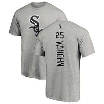 Men's Chicago White Sox Andrew Vaughn ＃25 Backer T-Shirt Ash