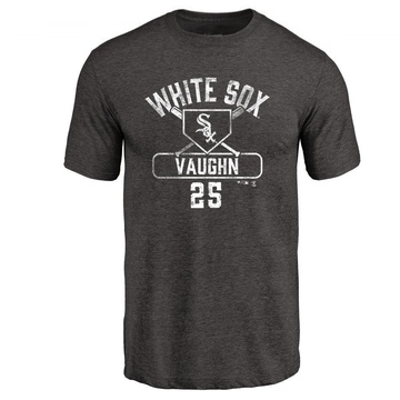 Men's Chicago White Sox Andrew Vaughn ＃25 Base Runner T-Shirt - Black