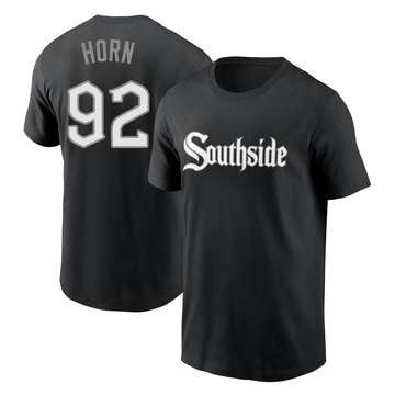 Men's Chicago White Sox Bailey Horn ＃92 City Connect Name & Number T-Shirt - Black