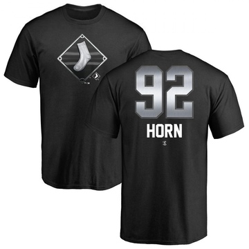 Men's Chicago White Sox Bailey Horn ＃92 Midnight Mascot T-Shirt - Black