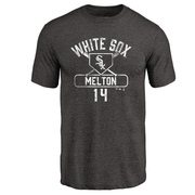 Men's Chicago White Sox Bill Melton ＃14 Base Runner T-Shirt - Black