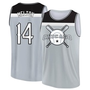 Men's Chicago White Sox Bill Melton ＃14 Legend Baseball Tank Top - Gray/Black