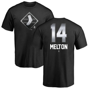 Men's Chicago White Sox Bill Melton ＃14 Midnight Mascot T-Shirt - Black