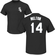 Men's Chicago White Sox Bill Melton ＃14 Roster Name & Number T-Shirt - Black