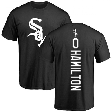 Men's Chicago White Sox Billy Hamilton ＃0 Backer T-Shirt - Black