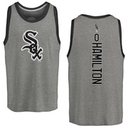 Men's Chicago White Sox Billy Hamilton ＃0 Backer Tank Top Ash